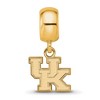 Black Bow Jewelry 14k Yellow Gold Plated Sterling Silver Kentucky Wildcats NCAA Bead Charm - 2 of 4