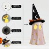 Racxily Set of 3 Halloween Decorations Indoor, Ceramic Ghosts with Witch Hats, Cute Spooky Halloween Ghost Figurines for Mantel, Tabletop - 3 of 4
