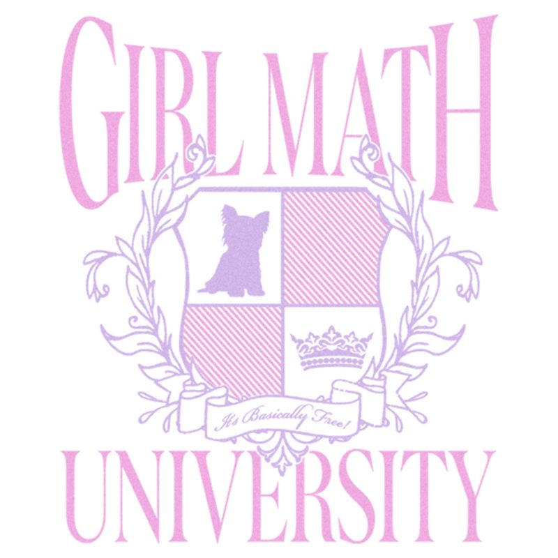 Women's Lost Gods Girl Math University T-Shirt, 2 of 4