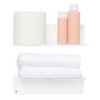Unique Bargains Bathroom Bedroom Kitchen Acrylic Wall Floating Shelves 9" x 4" 3 Pcs - 3 of 4