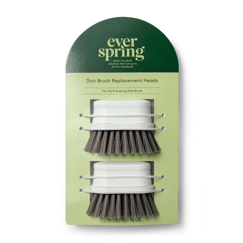 Dish Brush Replacement Head - 2ct - Everspring&#8482;, 4 of 5