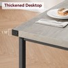 3-Piece Dining Table Set for 4 People, Kitchen Table with 2 Upholstered Benches - 4 of 4