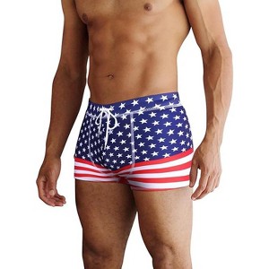 COOFANDY Men's Square Leg Swim Briefs Tight Swim Trunks Swimsuit Athletic Bathing Suit Swimwear with Liner - 1 of 4