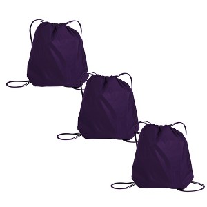 Port Authority Basic Drawstring Backpack (3 Pack) - 1 of 4