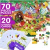 QUOKKA Search and Find Puzzles for Kids Ages 4-6 - Riddle Kids Puzzles 6-8 Years Old - 70 Unique Pcs | 20 Illustrated Cards | Children Themes - 2 of 4