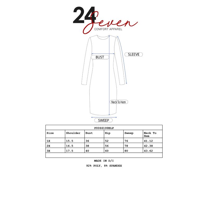 24seven Comfort Apparel Clay Paisley Sleeveless Plus Size Knee Length Pocket Dress, 4 of 5