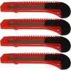MotoProducts 12 Bulk 6" Box Cutters Assorted Colors with Snap-Off Blades and Safety Locks - 4 of 4