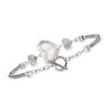 Ross-Simons Mother-Of-Pearl Bali-Style Heart Bracelet in Sterling Silver - 3 of 4