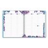 Wild Washes Weekly/Monthly Planner, Flora and Fauna Artwork, 11 x 8.5, Blue Cover, 13-Month: Jan 2025 to Jan 2026 - 2 of 4