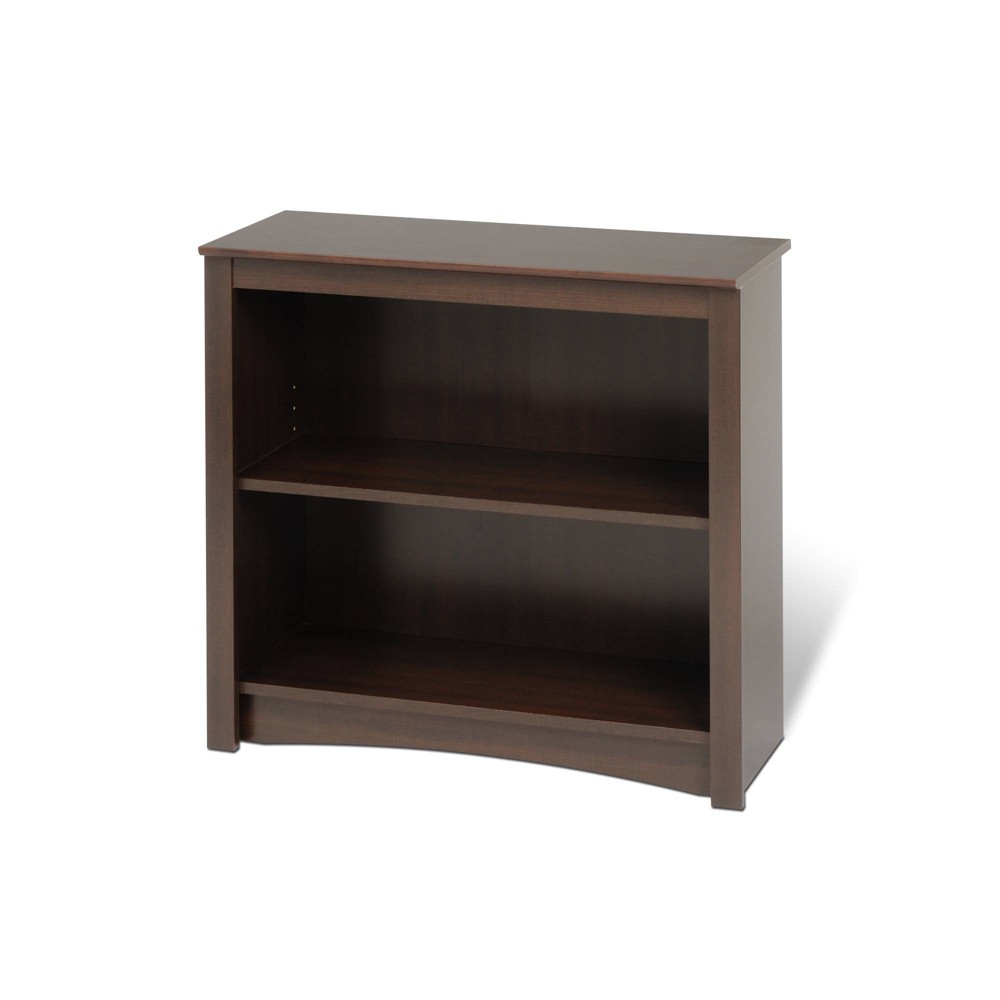 Photos - Garden & Outdoor Decoration 29" 2 Shelf Bookcase Espresso - Prepac: Laminated, CARB Certified Storage