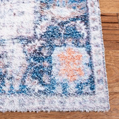 Coastal Charm Blue Flatweave Cotton-Synthetic 8' x 10' Rug