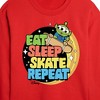 Disney Toy Story Cropped Long Sleeve Crew Neck Sweatshirt - Red - X-Large - 2 of 3