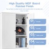 TIRAMISUBEST Freestanding Bathroom Storage Cabinet with Doors & 3 Large Drawers,Adjustable Shelves - 4 of 4