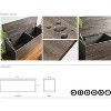 Vynxaria Dean Farmhouse Storage Bench in Rustic Gray - 3 of 4
