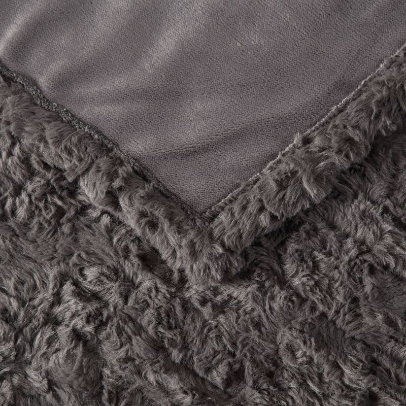 50"x70" Marselle Oversized Faux Fur Electric Heated Throw Blanket - Beautyrest, 5 of 11