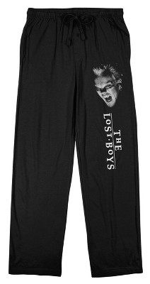 Lost Boys David and Logo Men's Black Sleep Pajama Pants