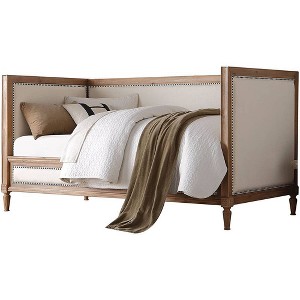 Acme Furniture Twin Charlton Bed Salvage Oak/Linen Cream - 1 of 4