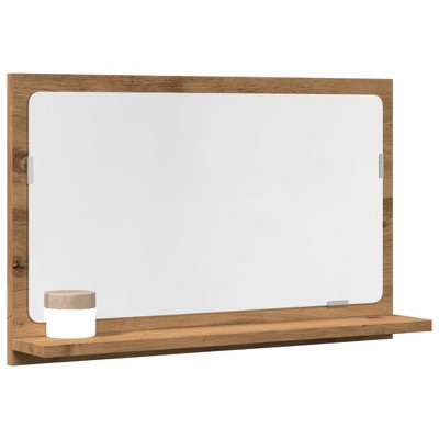 vidaXL Bathroom Mirror Cabinet Artisan Oak Engineered wood, Glass Compact