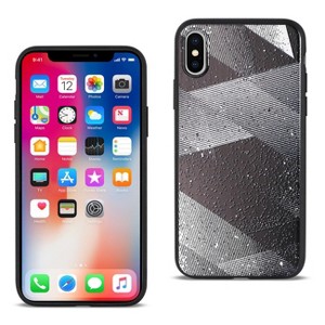 Reiko iPhone X/iPhone XS Design TPU Case with Shades of Oblique Stripes - 1 of 4