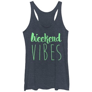 Women's CHIN UP Weekend Vibes Racerback Tank Top - 1 of 3