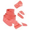 Allegra K Women's Faux Leather Self Tie Bowknot Wide Waist Band Sash Obi Belt One Size - 2 of 4