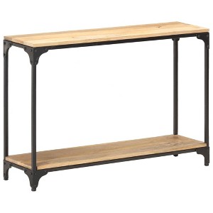 vidaXL Console Table 43.3"x11.8"x29.5" Solid Mango Wood - 1 of 4
