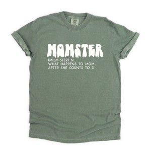Simply Sage Market Halloween Momster Definition Garment Dyed Tee - 1 of 4