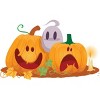 Boy's Design By Humans Halloween Cartoon Pumpkins And Ghost Cartoon Pumpkins And Ghost By VectorVillain T-Shirt - 2 of 3