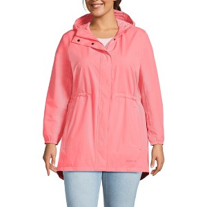 Lands' End Women's Squall Packable Waterproof Raincoat - 1 of 4