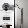PAGED Shower Head with Spray Patterns Rain Shower Head with Body Jet Handshower, Shower Heads for Bathroom - 2 of 4