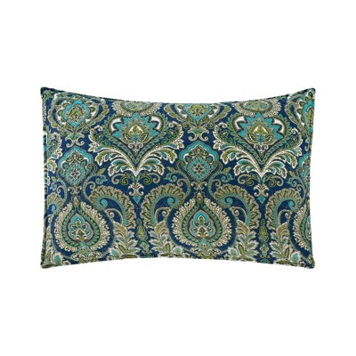 Kingstown Blue Cotton Reversible Quilt Set