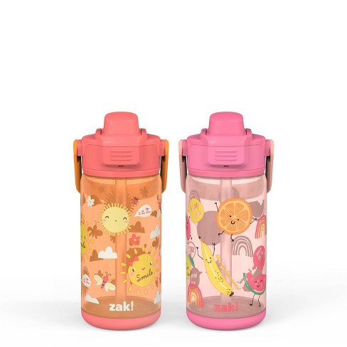 Zak Designs 16oz Plastic Kids' Water Bottle With Bumper And