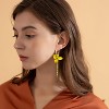 Bohemian Garden Earrings - Handmade Floral Ball Design with Asymmetric Dangle for a Free-Spirited Look - 2 of 4