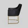 McDonough Modern Tufted Glam Accent Chair Black - Christopher Knight Home - image 3 of 4