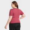 Women's Slim Fit Short Sleeve Seamless Baby T-Shirt - A New Day™ - 2 of 3