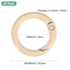 Unique Bargains Metal Spring O Rings Zinc Alloy Durable Multipurpose Lightweight Buckle 5/8 Inch - 3 of 4