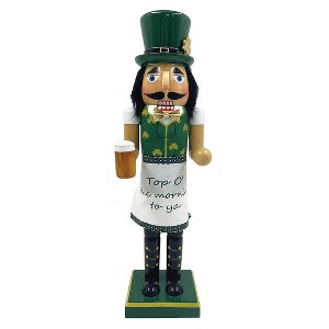 Santa's Workshop Inc. 14" Top O' the Mornin' to Ya Nutcracker - 1 of 4
