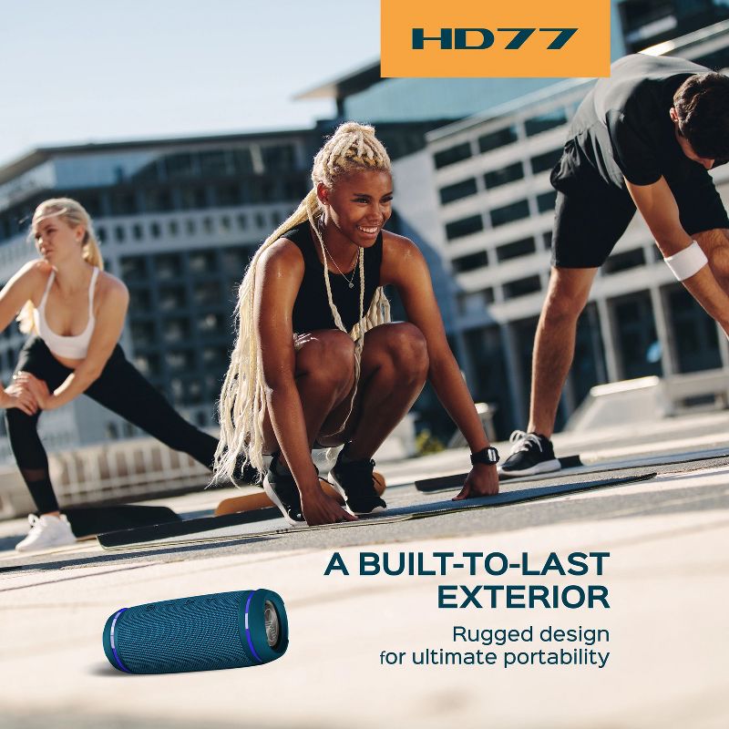 Treblab HD77 Ultra Premium Outdoor Rugged IPX6 Water Resistant Wireless Speaker - Blue (HD77BL), 3 of 7