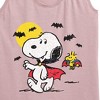 Women's - Peanuts - Vampire Snoopy Woodstock Graphic Racerback Tank - 2 of 4