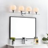 Elegant Lighting Cordelia 4 light Chrome and frosted white Bath Sconce - 3 of 4