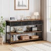 Whizmax Console Table with 3 Drawers, 3 Tier Entryway Table with Storage, Industrial Sofa Table for Living Room, Couch, Hallway, Foyer - 4 of 4