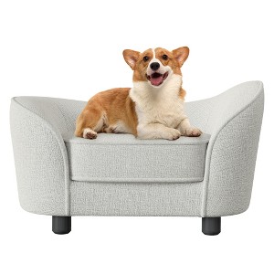 Pet Sofa Bed, Chenille Sofa with Washable Cushions, Suitable for Cats and Dogs - 1 of 4