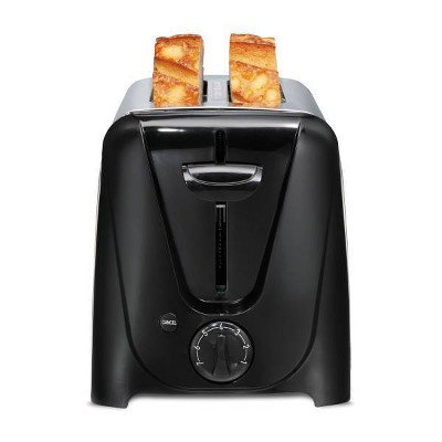 Proctor Silex 2 Slice Metal Toaster 22304V: Black, 750W, Compact Bread Toaster, Easy Clean, 3-Year Warranty