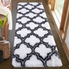 Modern Shag Rug Non Slip Fluffy Shaggy Runner Rug Ultra-Soft Living Room Rug Indoor Plush Floor Carpet High Pile Non Shedding Furry Rug for Kitchen - 4 of 4