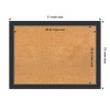 Amanti Art Natural Cork Board Wood Framed Corvino Black Narrow Bulletin Board 31 in. x 23 in. - 4 of 4