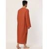 Lars Amadeus Men's Cotton Side Split Long Sleep Nightgown with Pockets - 4 of 4