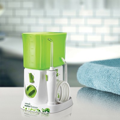 toothbrush with waterpik target