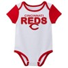 MLB Cincinnati Reds Infant Boys' 3pk White Bodysuit - 2 of 4