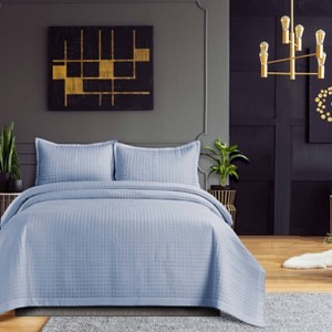 Naples Microfiber Quilt Set - Tribeca Living - 1 of 3