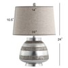 24" Ziggy Resin Table Lamp (Includes LED Light Bulb) Silver - JONATHAN Y: Modern Accent, No Assembly Required - 4 of 4